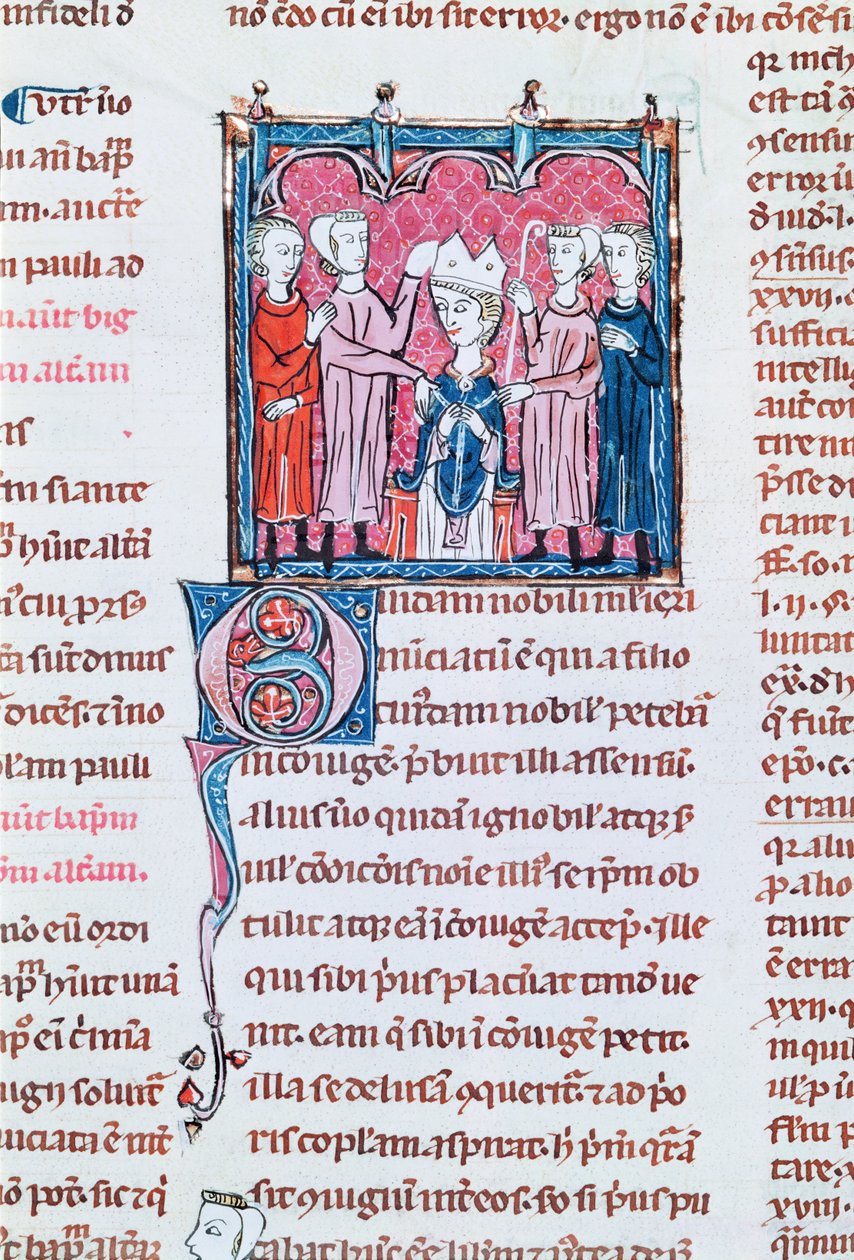Enthronement of a Bishop, from Decrets de Gratien by French School