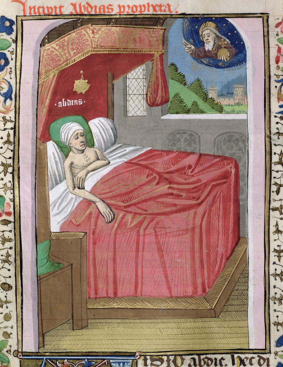 The Vision of Obadiah (from the Bible of Jean XXII) by French School