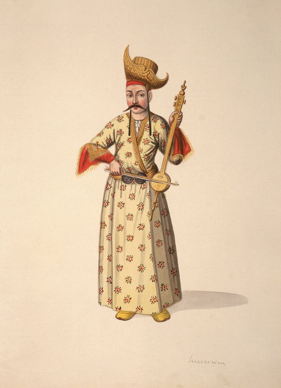 Musician, Ottoman period, third quarter of 18th century by French School