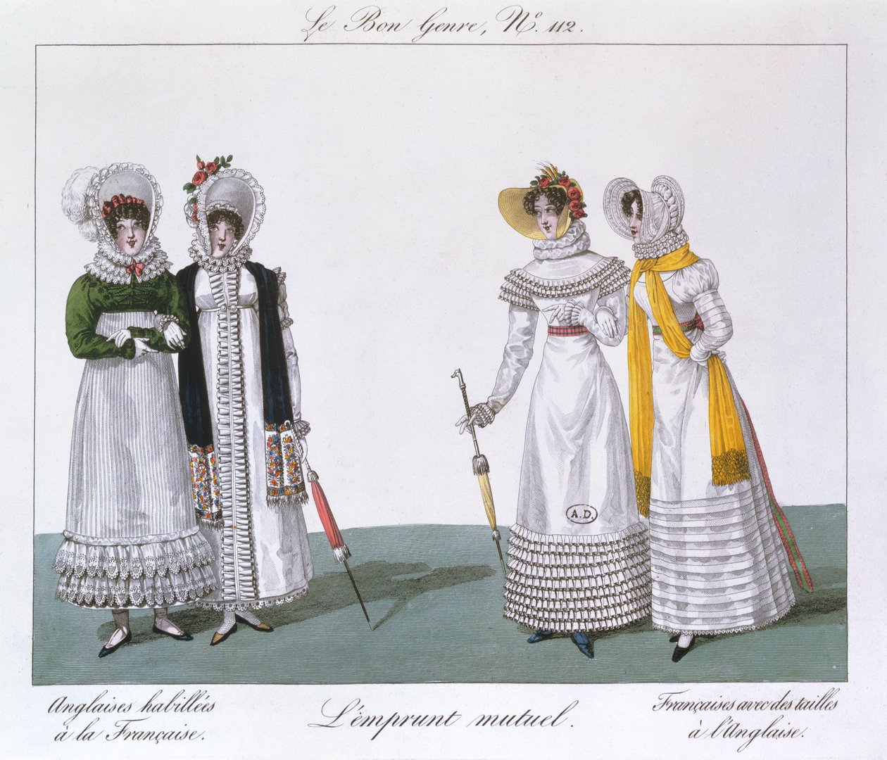 Mutual Borrowing, plate from the series Le Bon Genre by French School