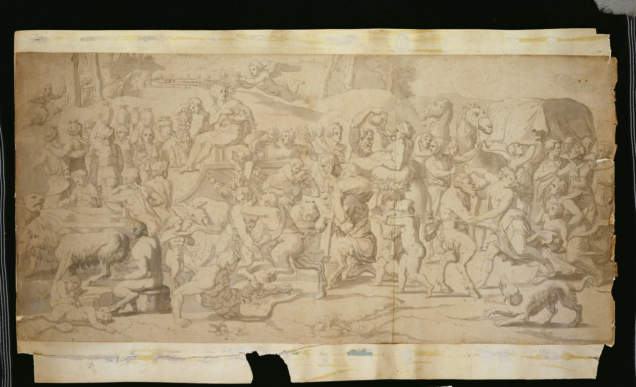 Mythological Scene with Satyrs by French School