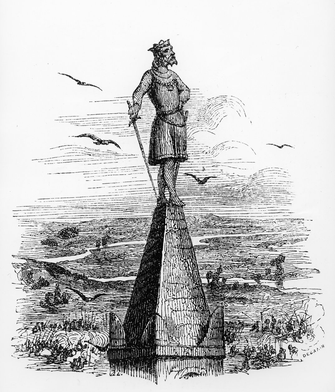 Nominoe, first duke of Brittany, illustration from La Bretagne Ancienne et Moderne by Pitre Chevalier, c.1840 by French School
