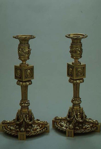 Pair of candlesticks by Boucheron by French School