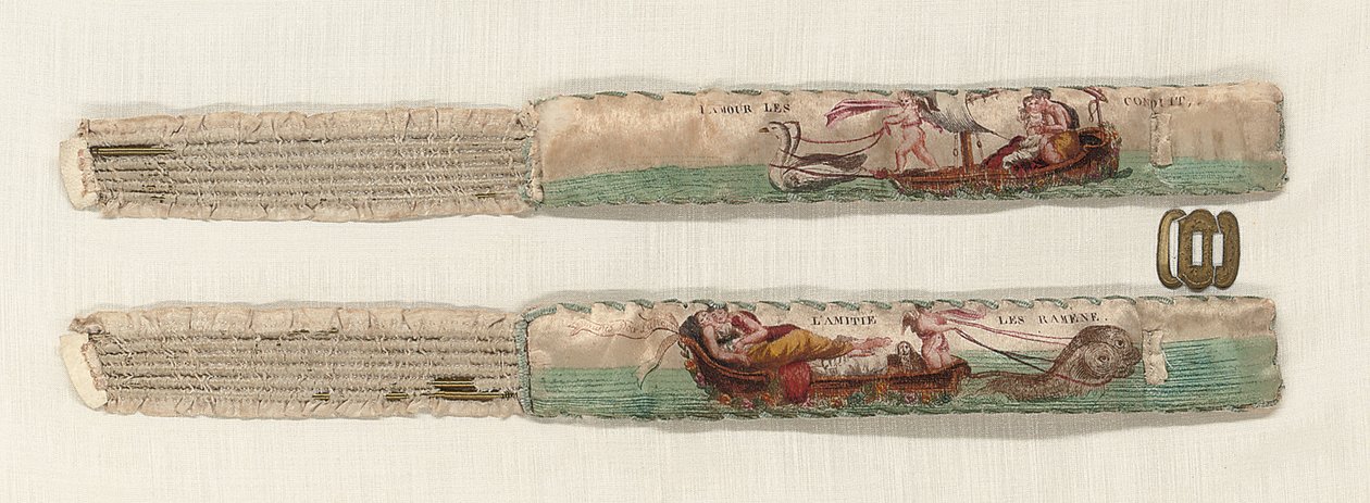 Pair of garters, c.1770-90 by French School