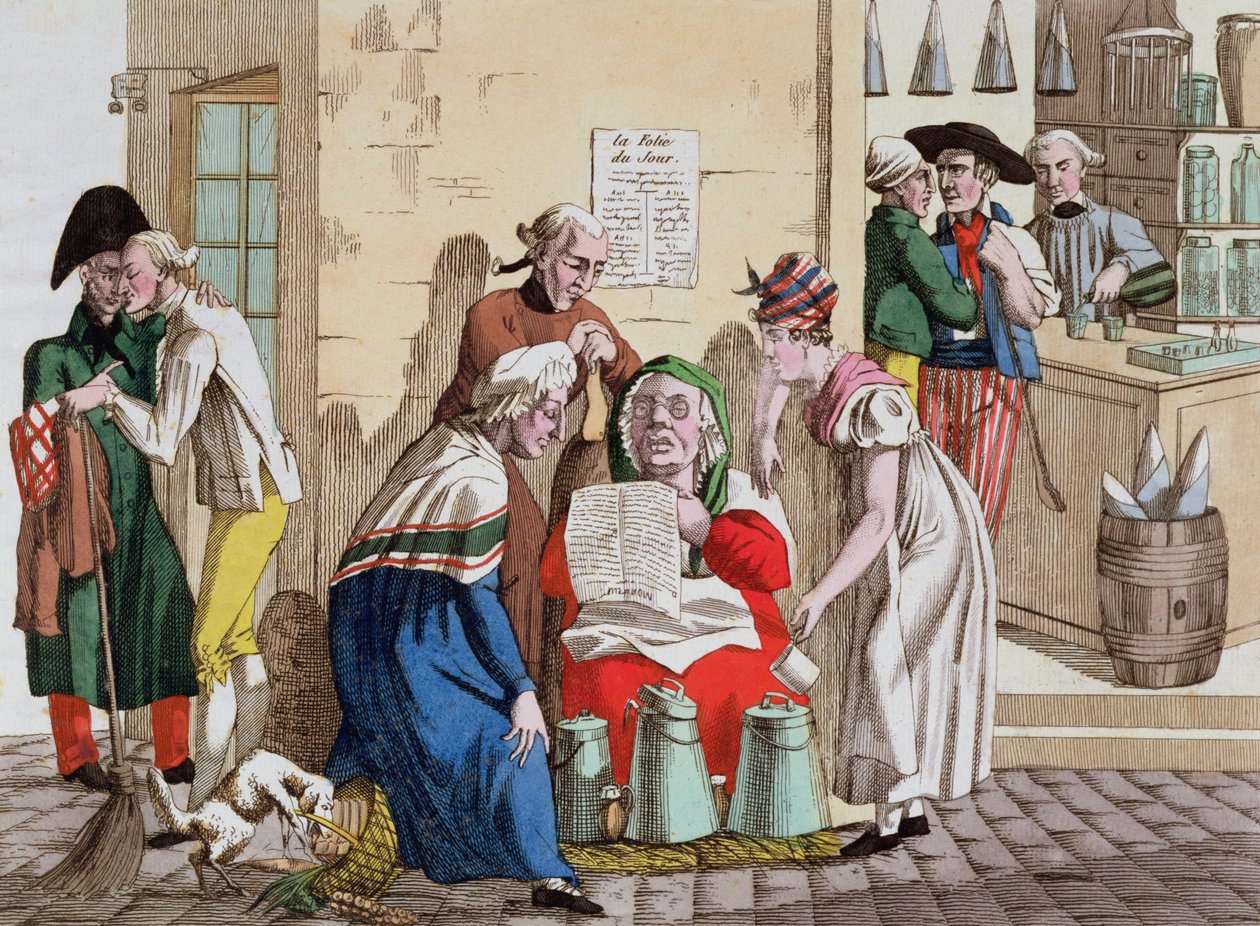 Parisian Milk Seller and Provider of News by French School