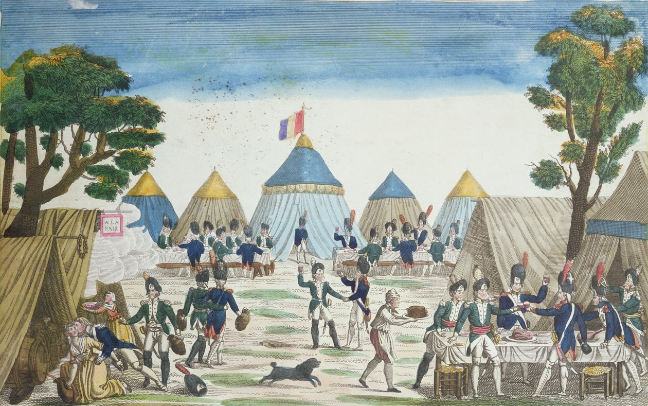 Party Given to the Russian Grenadiers by the Grenadiers of the Grande Armée by French School