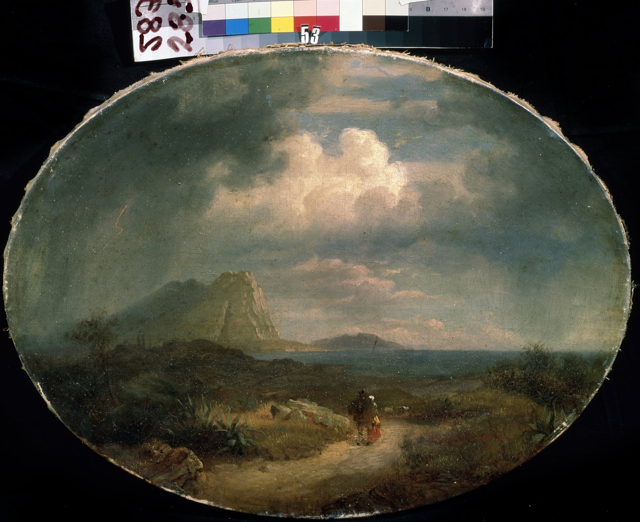 Italian landscape by French School