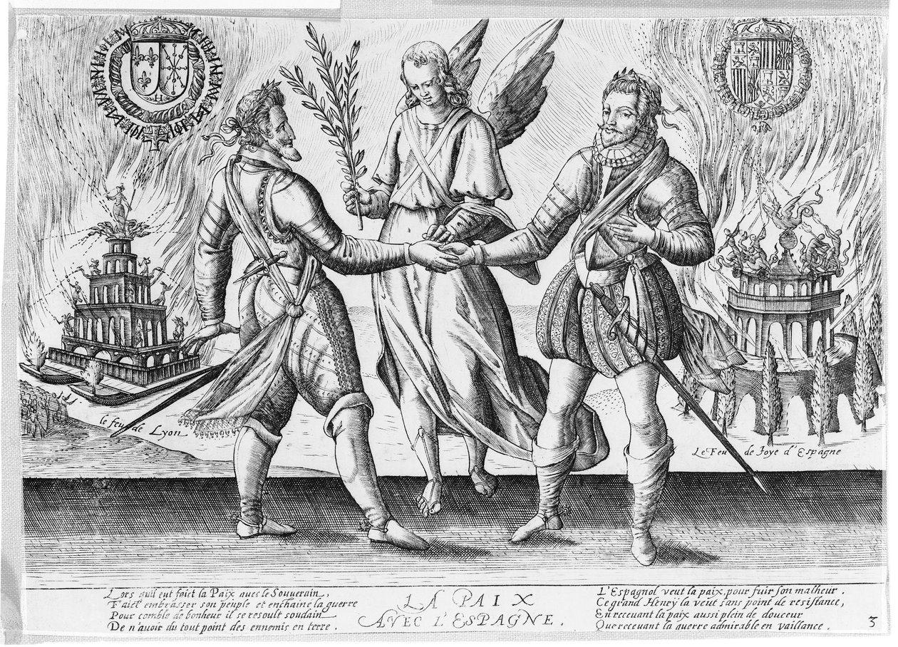 Peace with Spain, 1598 by French School
