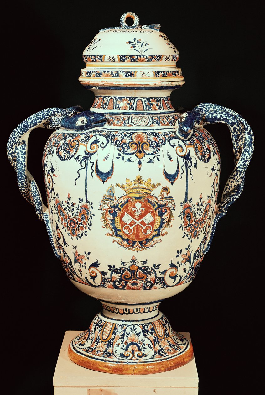 Pharmaceutical jar, from Chartreuse du Val Saint-Pierre by French School