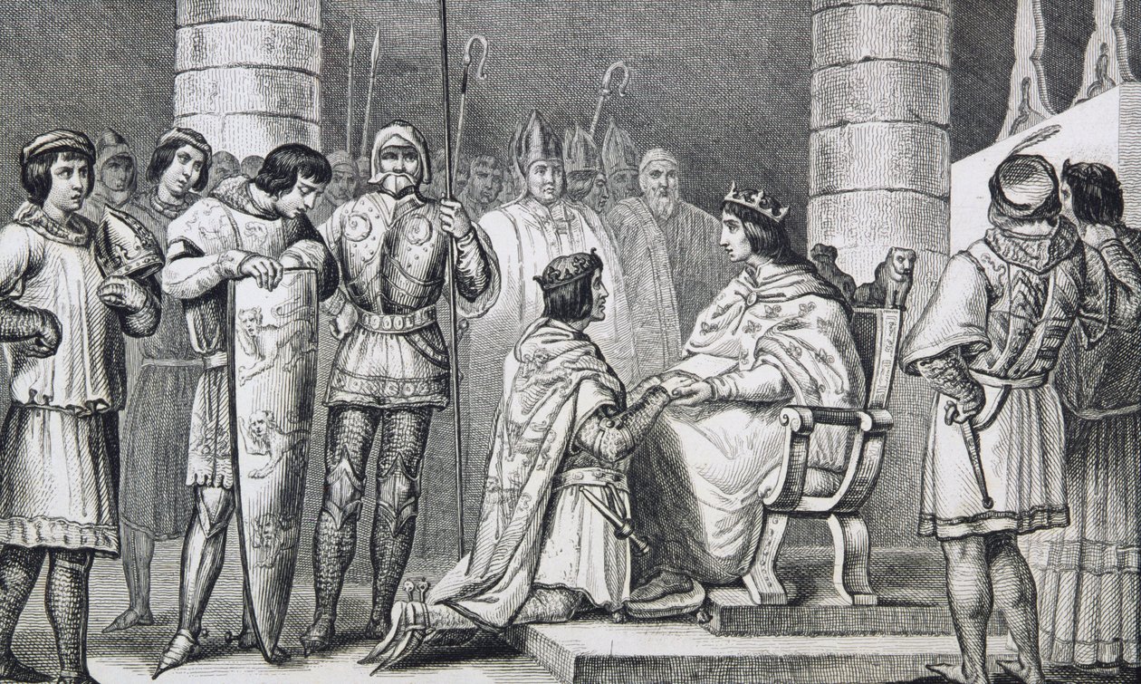 Philippe VI de Valois Renders Homage to Edward III of England but Only as Duke of Aquitaine, from 