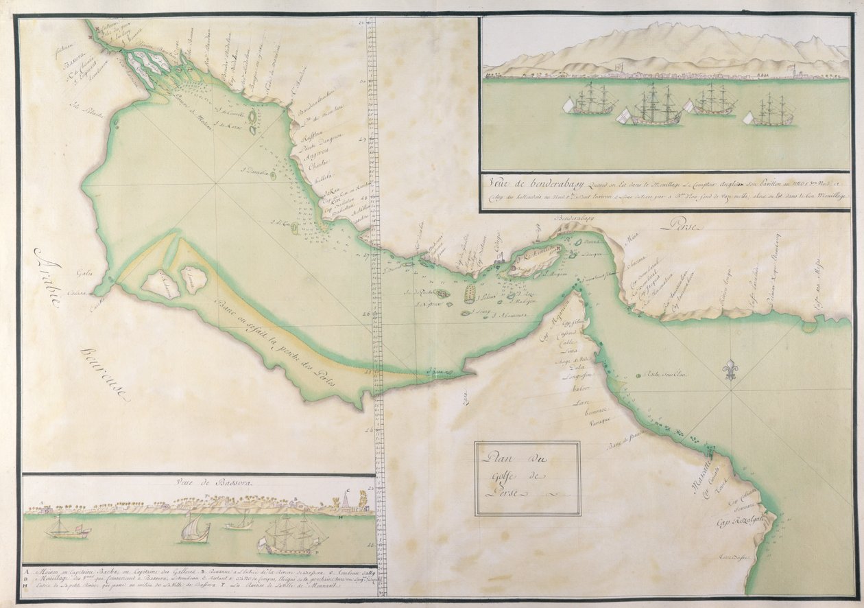 Plan of the Persian Gulf by French School