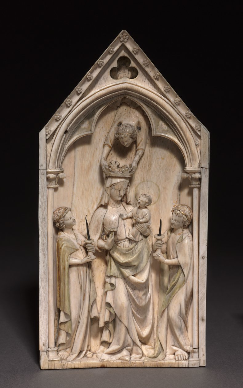 Plaque: The Virgin and Child with Angels by French School