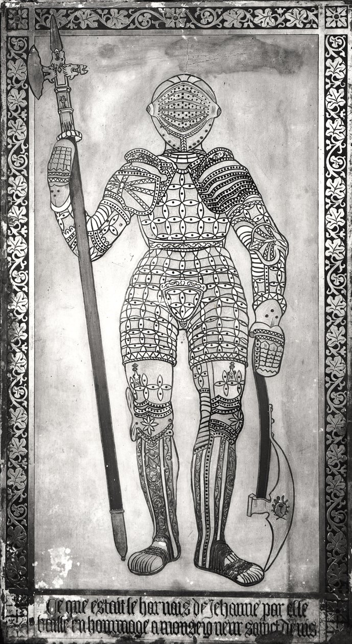 Plaque Depicting the Armour of Joan of Arc by French School