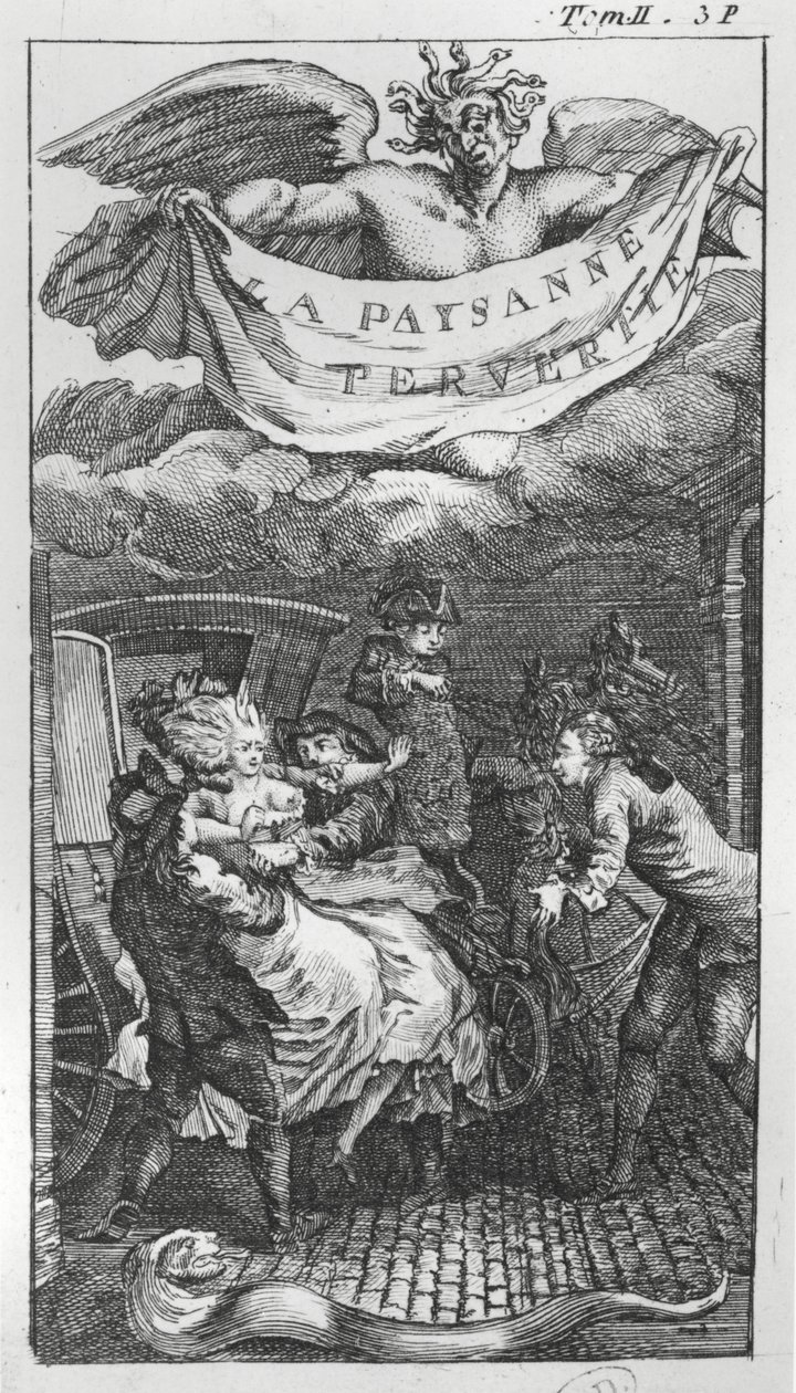 Poem to music by Jean Antoine de Baif (1532-89) (engraving) by French School