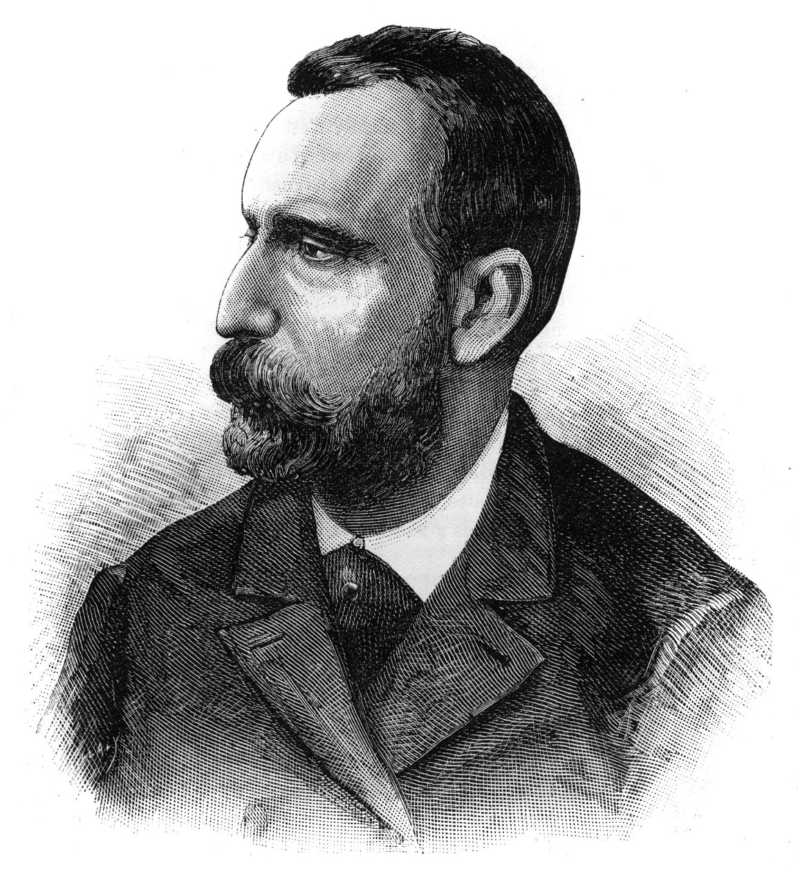 Portrait of Dr. Jaime Ferran y Clua (1852-1919), Spanish bacteriologist, discoverer of the cholera vaccine. Engraving in Le Monde Illustre by French School