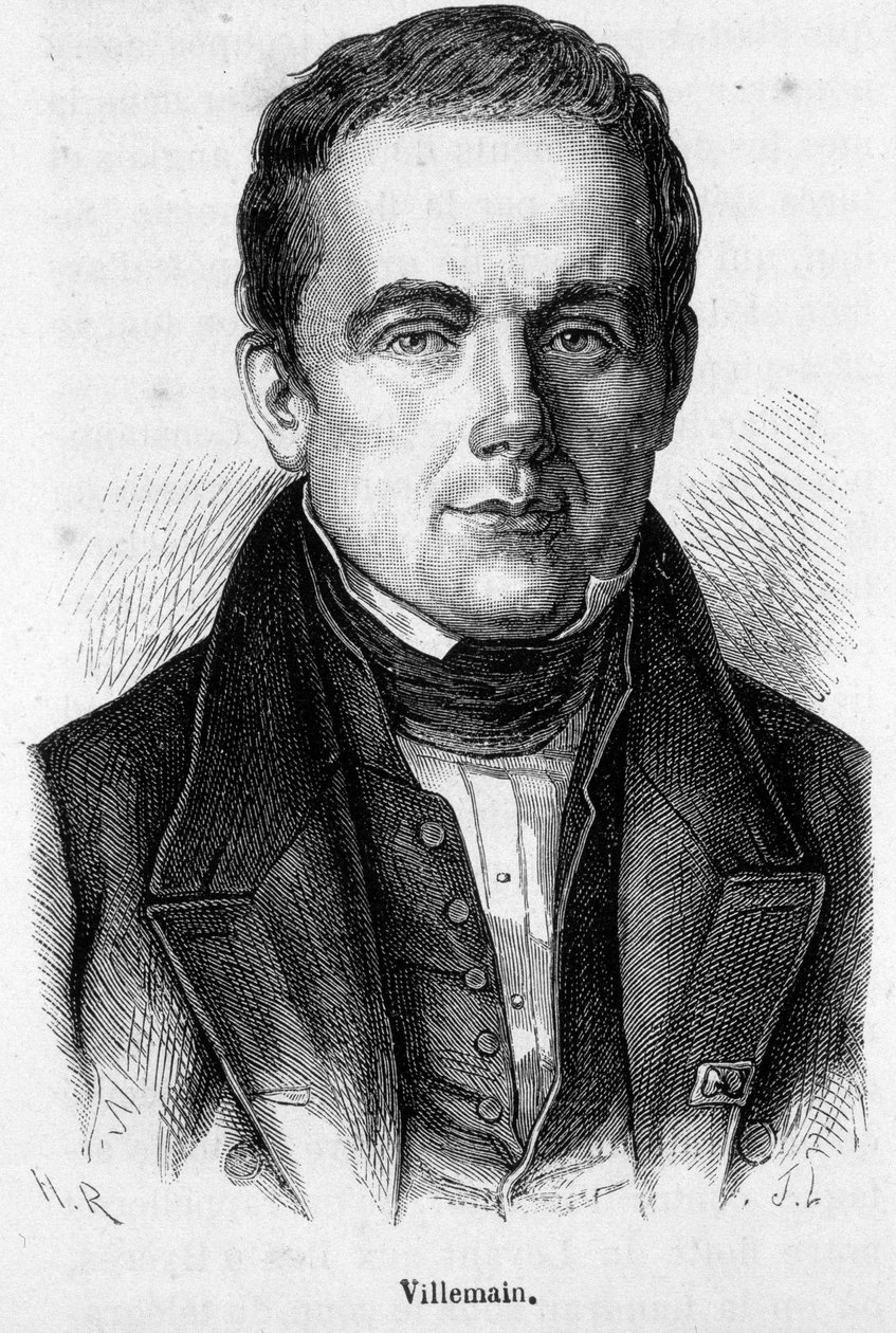 Portrait of Abel Francois Villemain by French School