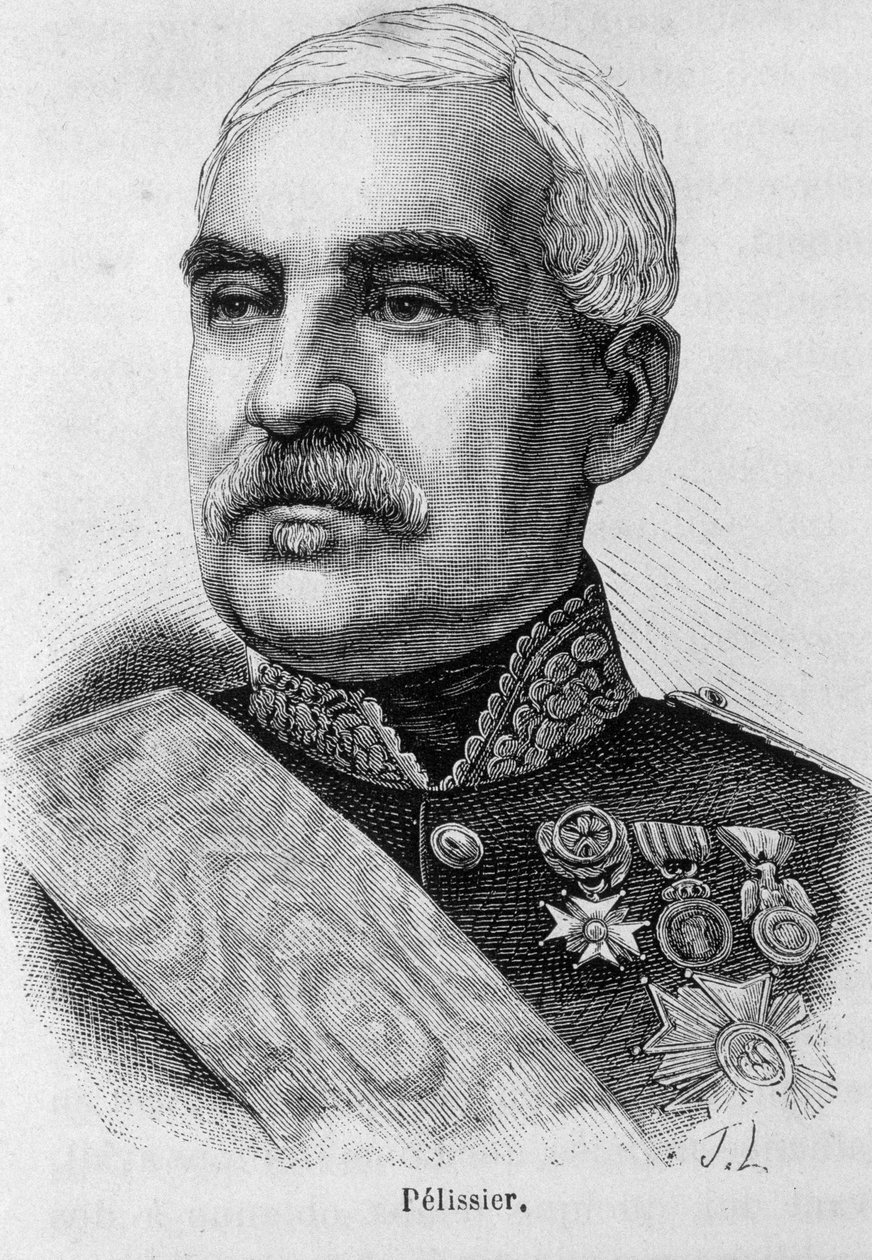 Portrait of Aimable Jean Jacques Pelissier, Duke of Malakoff, French military and marshal of France - in 