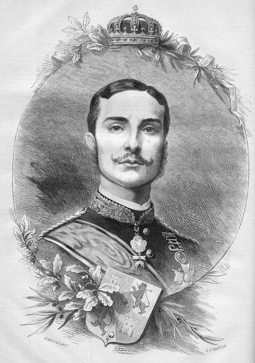 Portrait of Alfonso XII, King of Spain (1878) by French School