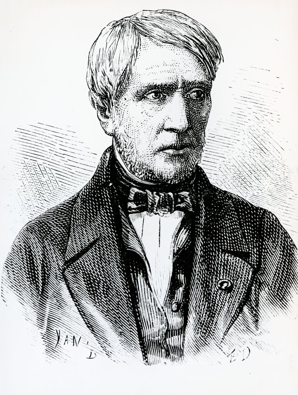Portrait of Antoine Cesar Becquerel, French physicist by French School