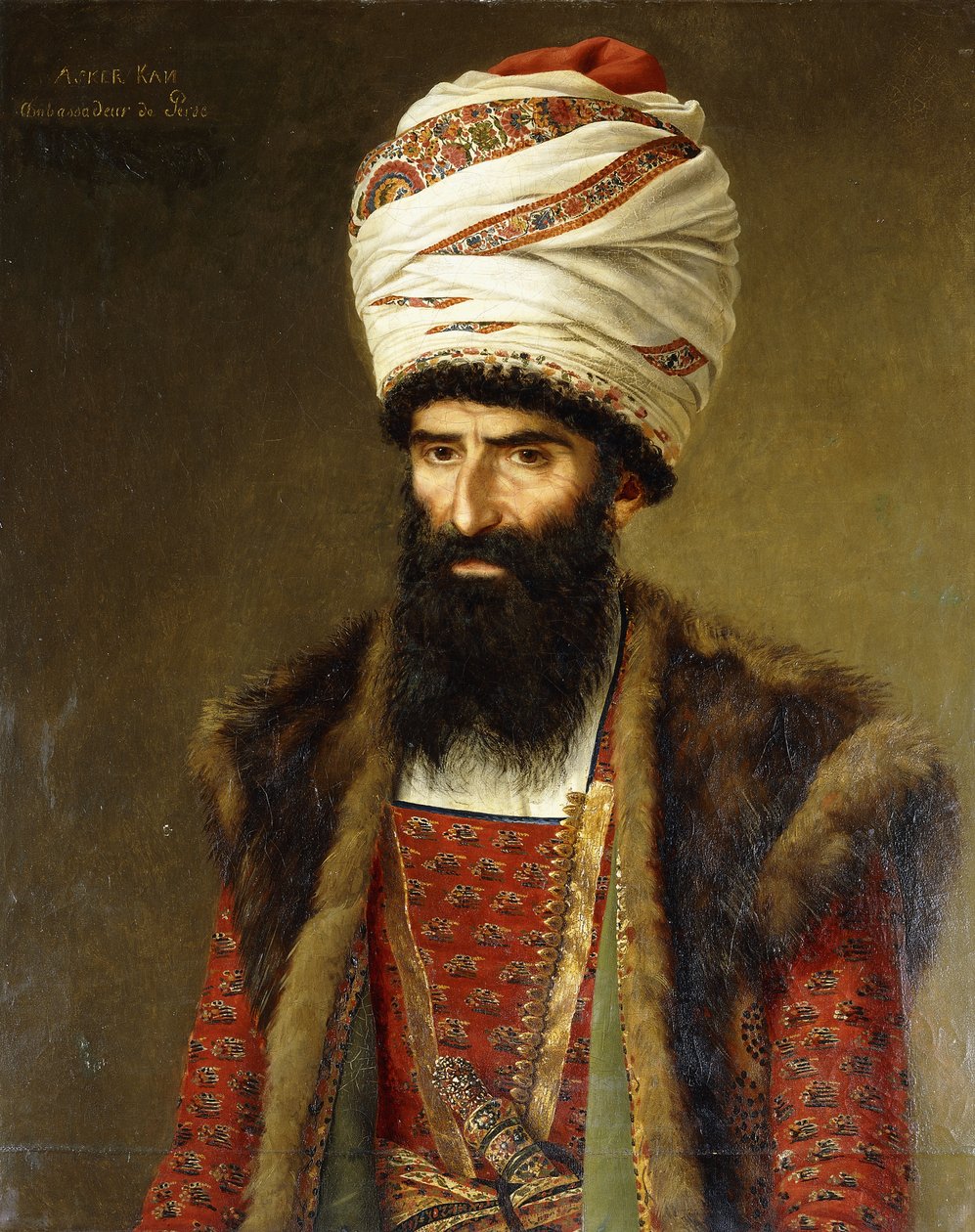 Portrait of Asghar Khan, Ambassador of Persia by French School