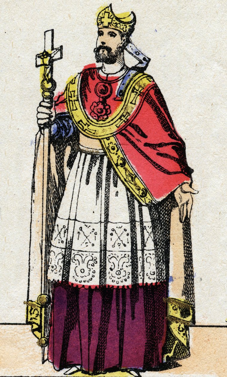 Portrait of Boniface (v.675-754), archbishop of Mainz by French School