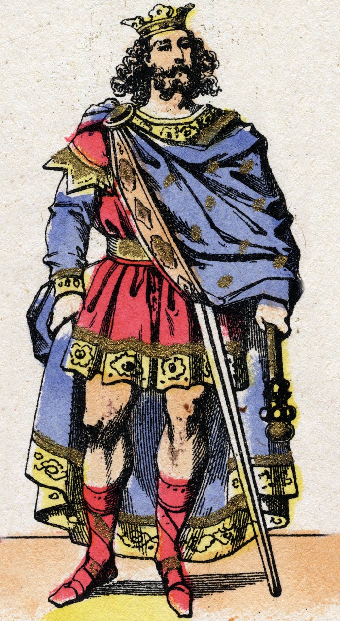 Portrait of Caribert, King of the Franks. by French School