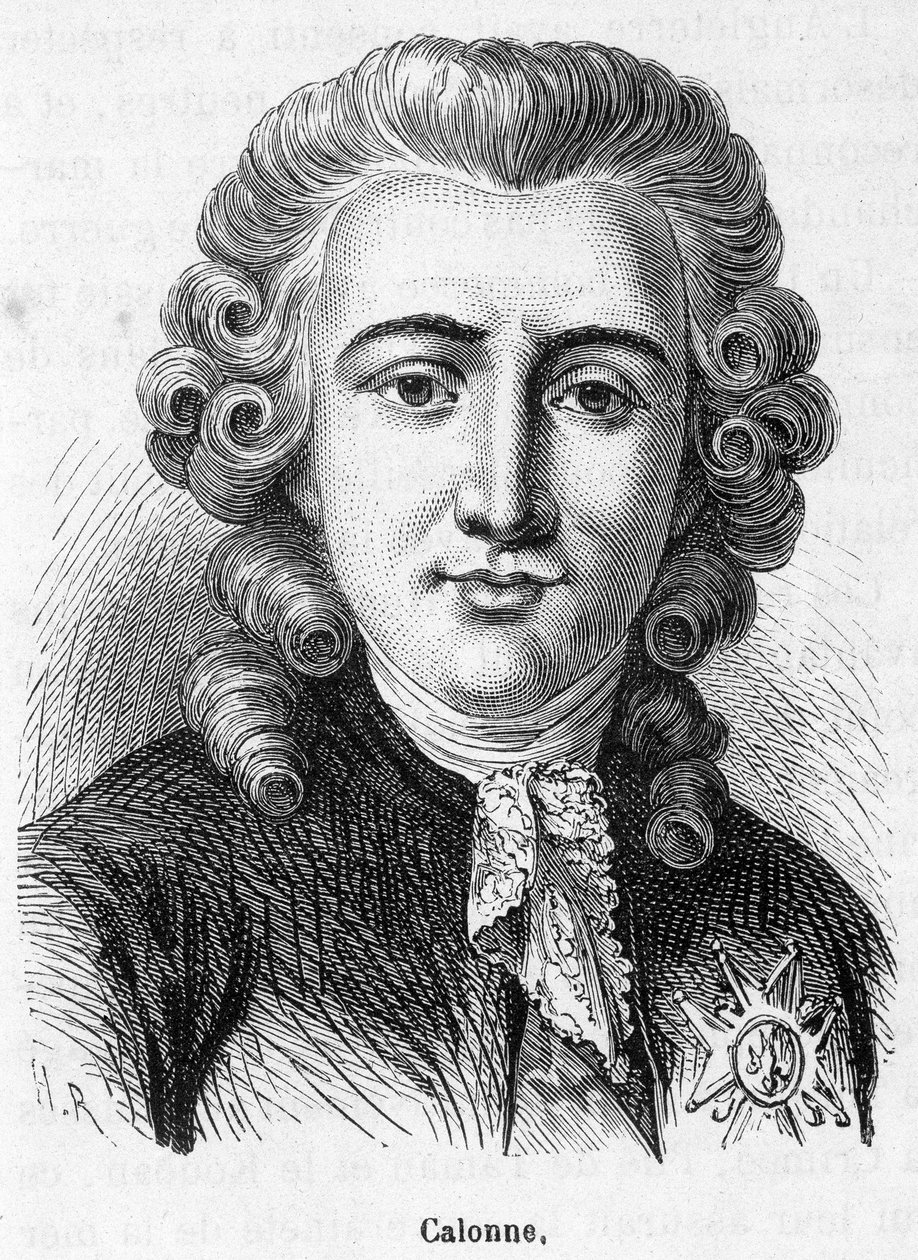 Portrait of Charles Alexandre de Calonne (in 
