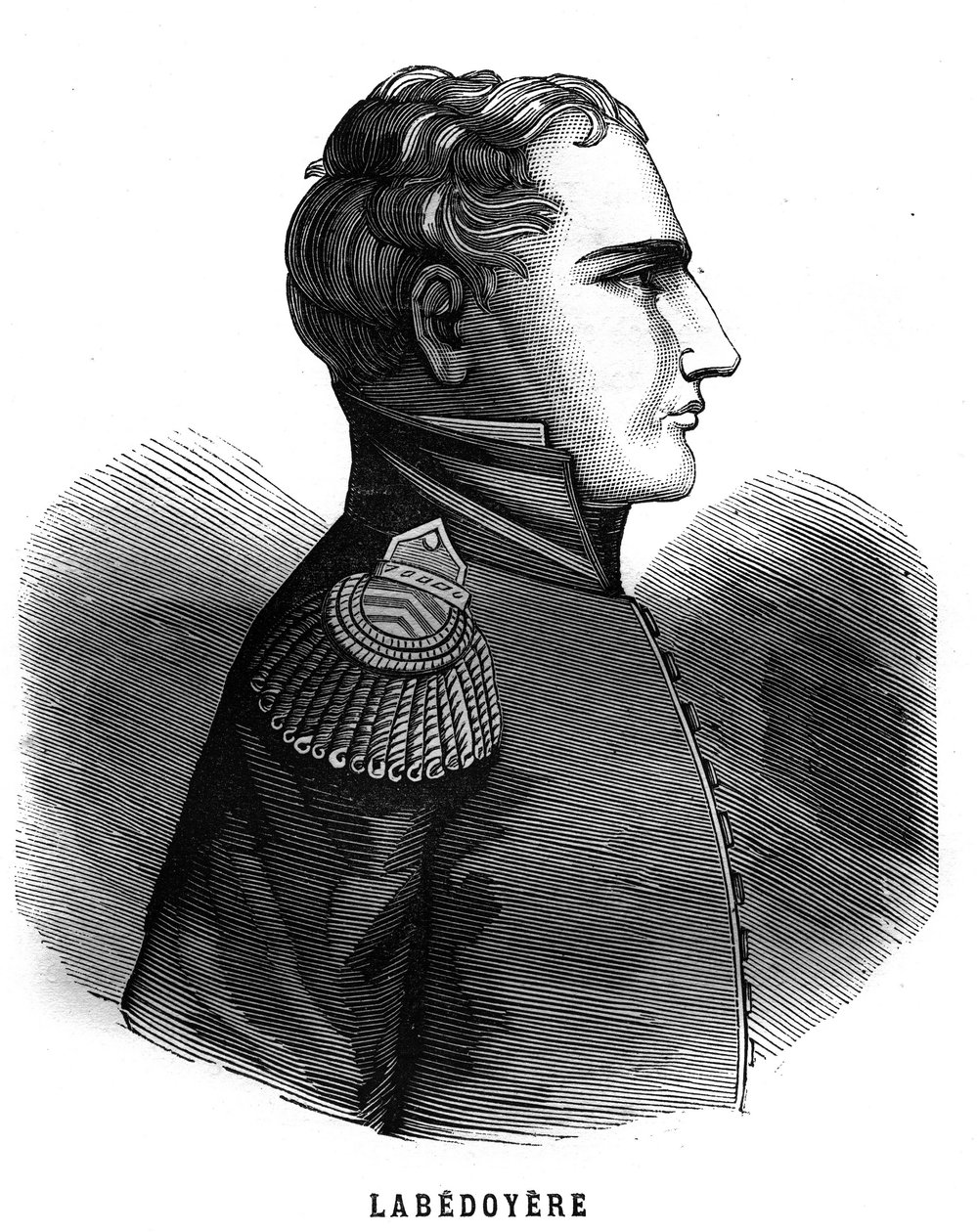 Portrait of Charles Angelique Francois Huchet de La Bedoyere by French School