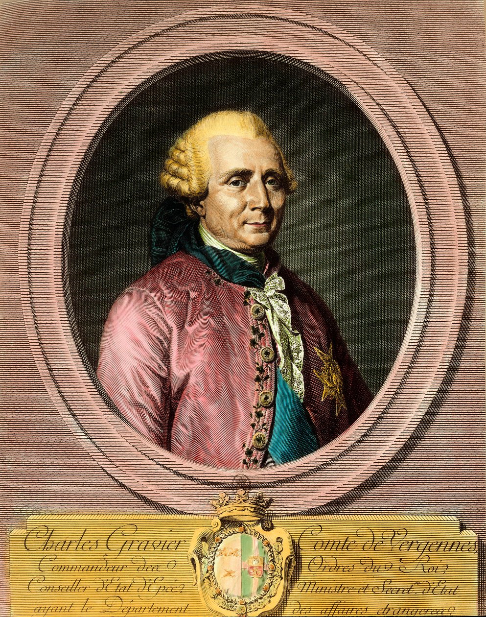 Portrait of Charles Gravier, Count of Vergennes (1719 - 1787) by French School