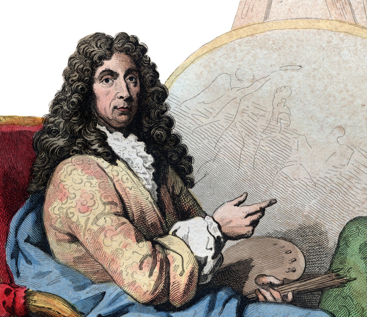 Portrait of Charles Lebrun, French painter and art theorist by French School