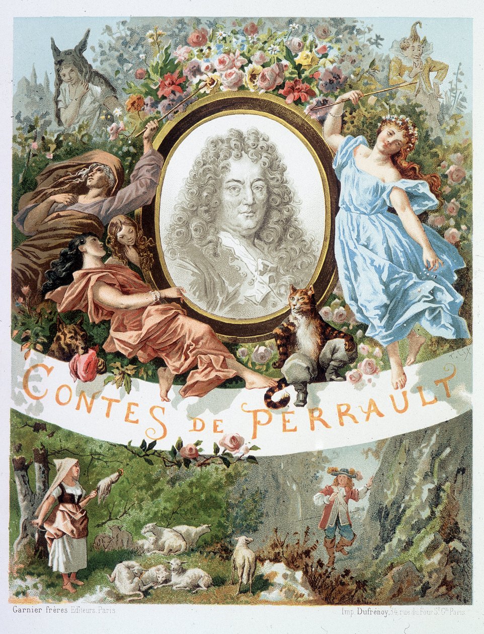 Portrait of Charles Perrault - Frontispiece of 