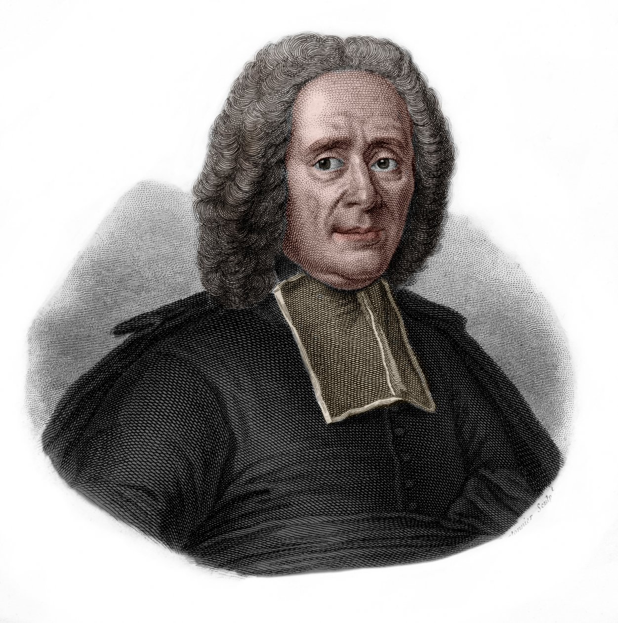 Portrait of Charles Rollin, French historian and educator by French School
