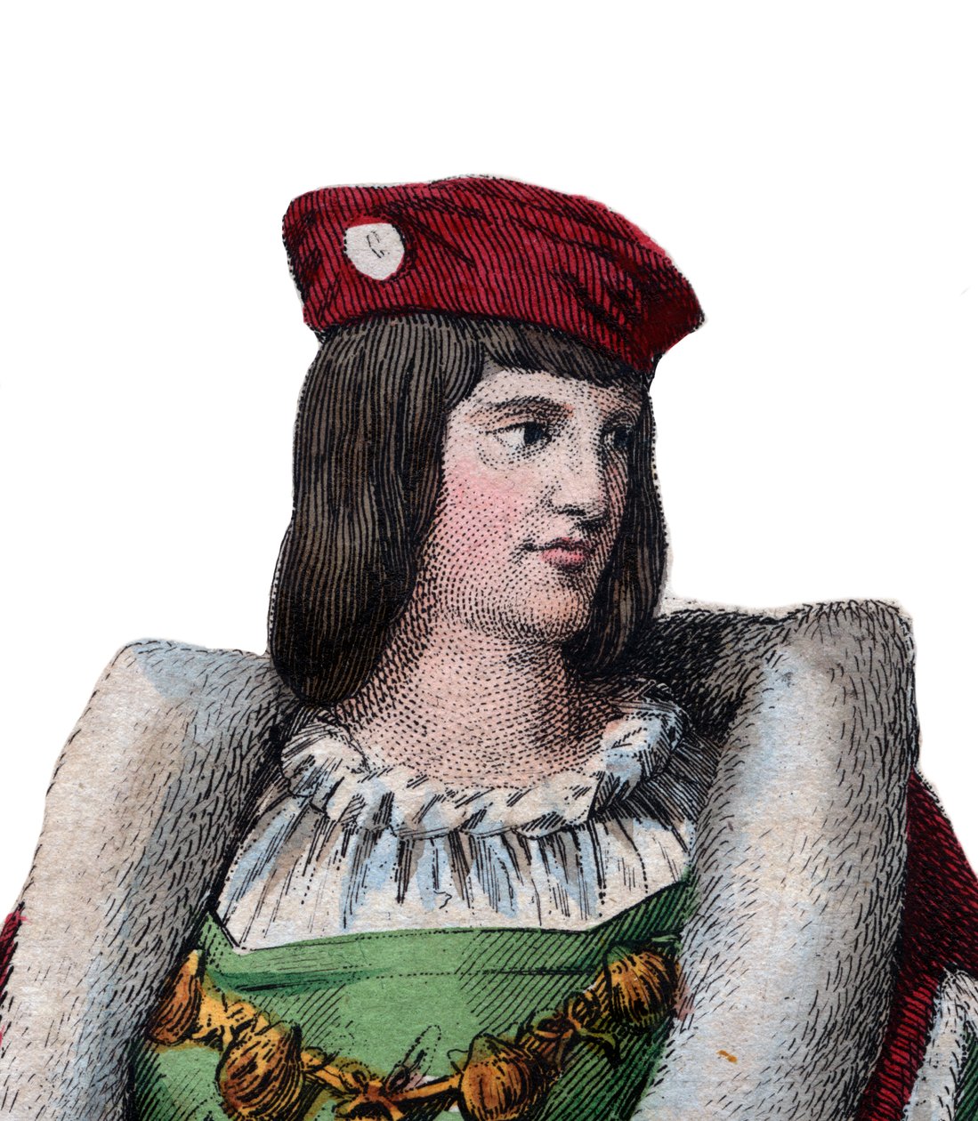 Portrait of Charles of Valois, Duke of Orleans, French poet and father of King Louis XII of France by French School