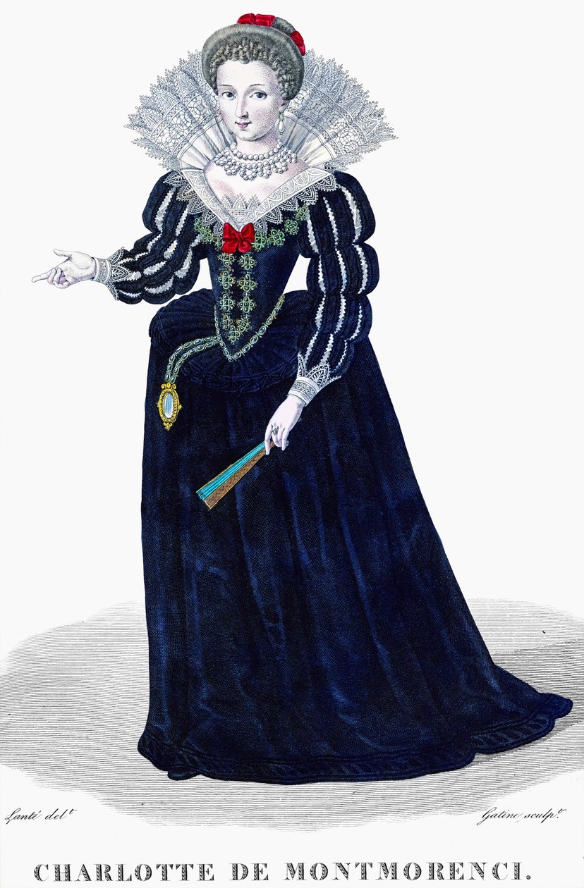 Portrait of Charlotte de Montmorenci by French School