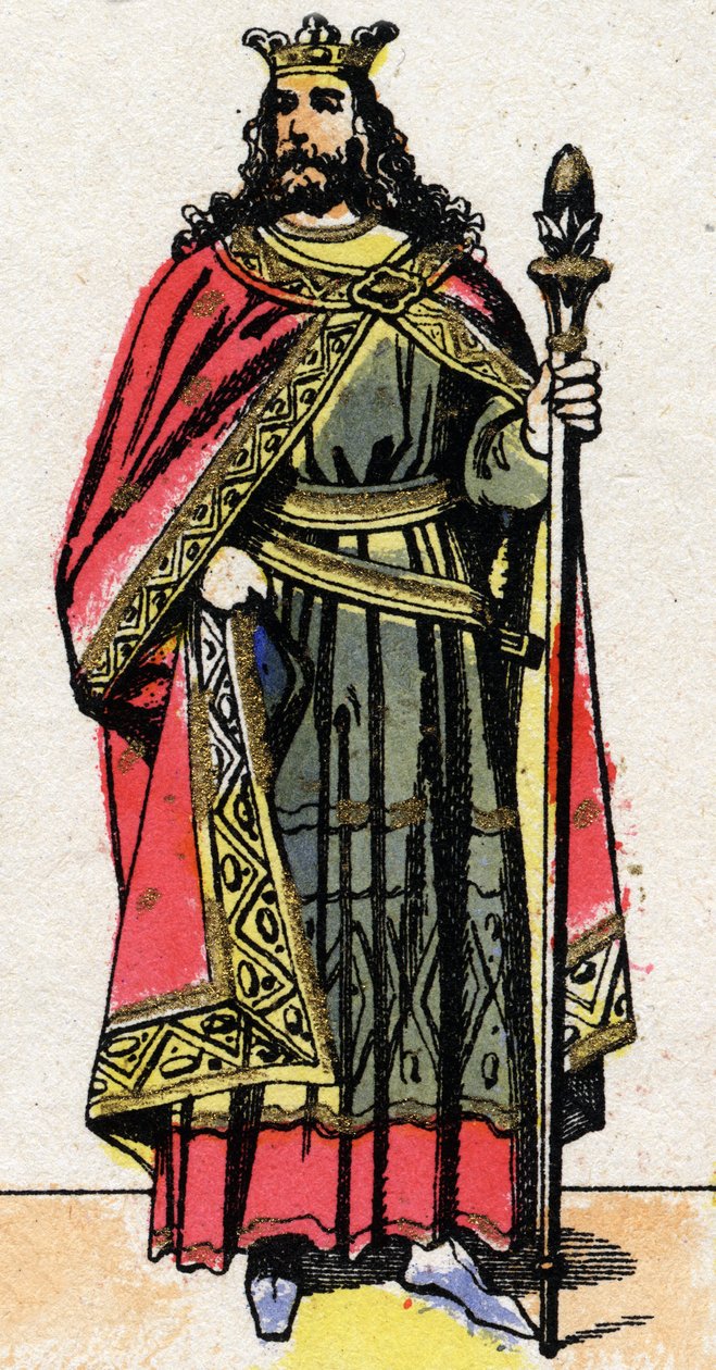 Portrait of Childebert II, King of Austrasia by French School