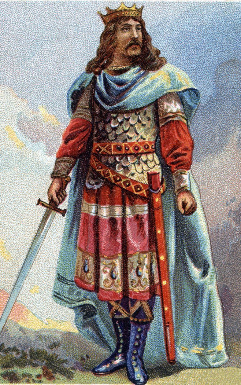 Portrait of Clotaire IV, king of the Franks from 716 to 718 by French School