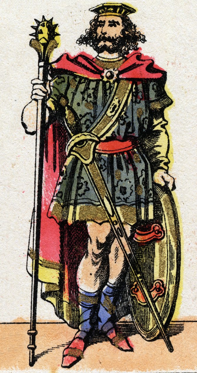 Portrait of Clotaire I, King of the Franks from 511 to 561. by French School
