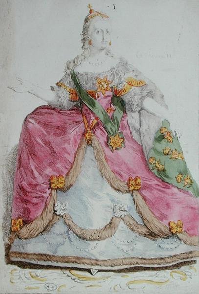 Portrait of Empress Catherine II the Great of Russia by French School