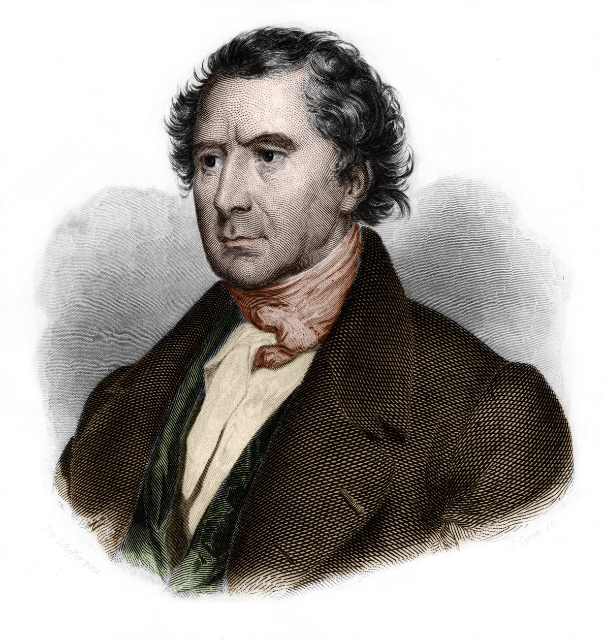 Portrait of Francois Arago (1786-1853), French mathematician, physicist, astronomer and politician. in Livre des Sporers by Louis de Cormenin Timon. 1842. Private collection. by French School