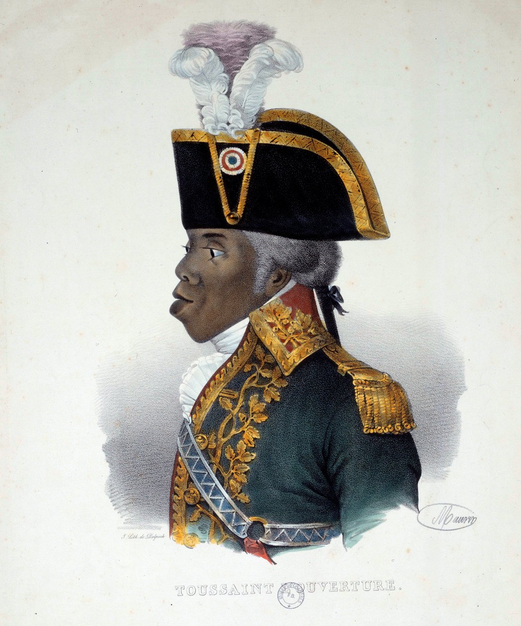 Portrait of Francois Dominique Toussaint Louverture by French School