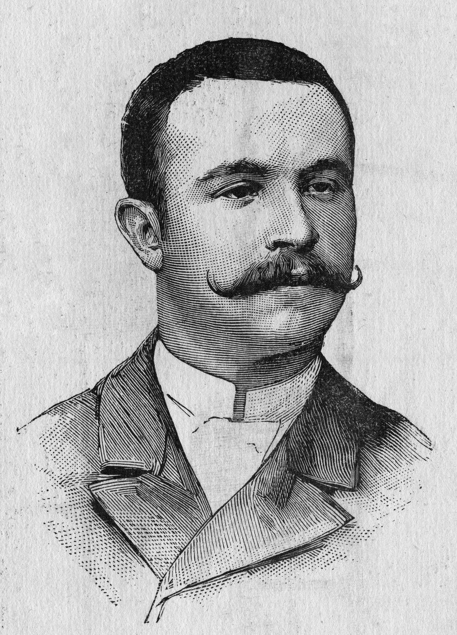Portrait of Francois Lhoste - in “Album de la Science; illustrious scholars; Grandes disouvertes” 1896 by French School