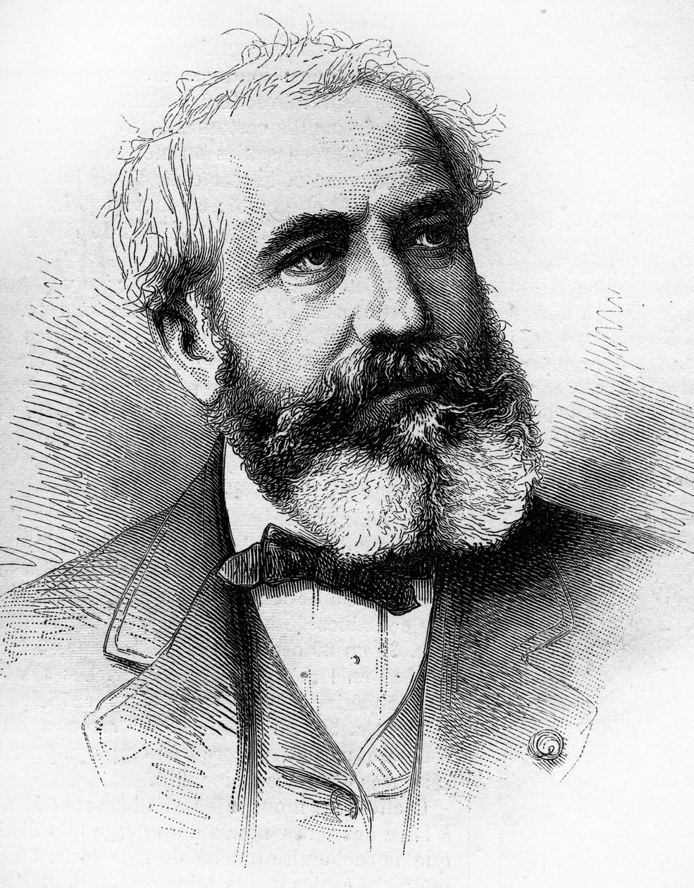 Portrait of Gabriel Jean Antoine Davioud, French architect by French School