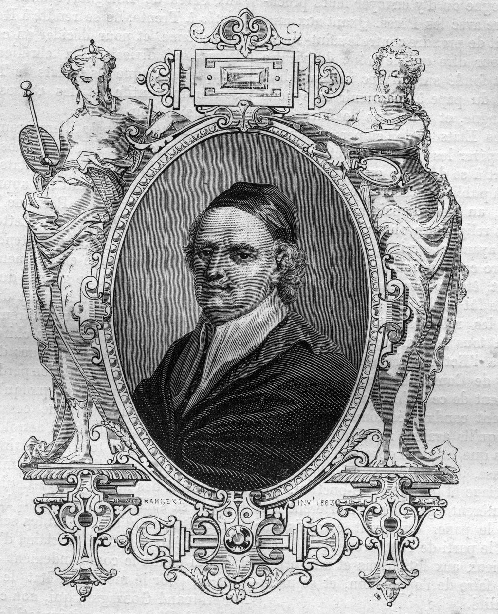 Portrait of Gaspard Contarini, Cardinal and Legate of Pope Paul III at the Diet of Regensburg. Engraving in 
