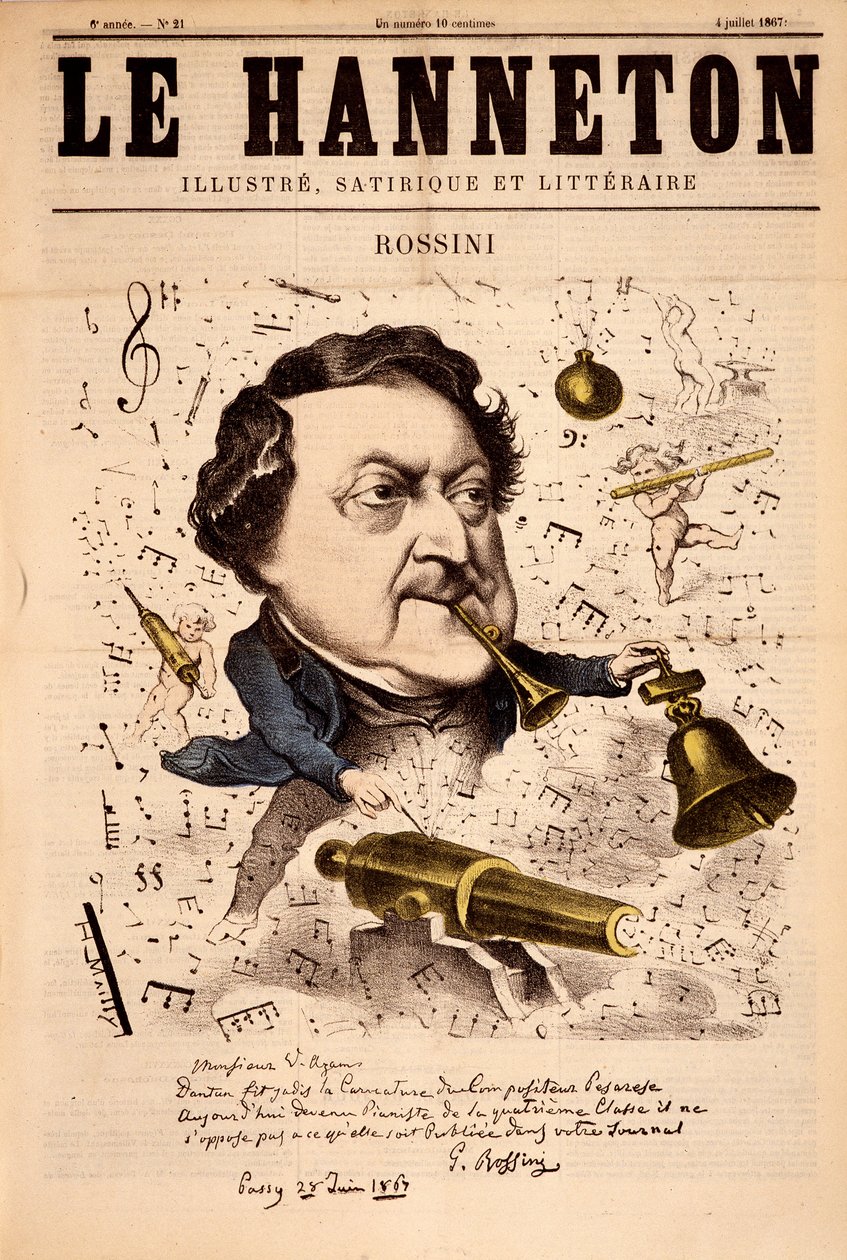 Portrait of Gioacchino Rossini (1792-1868) - in 