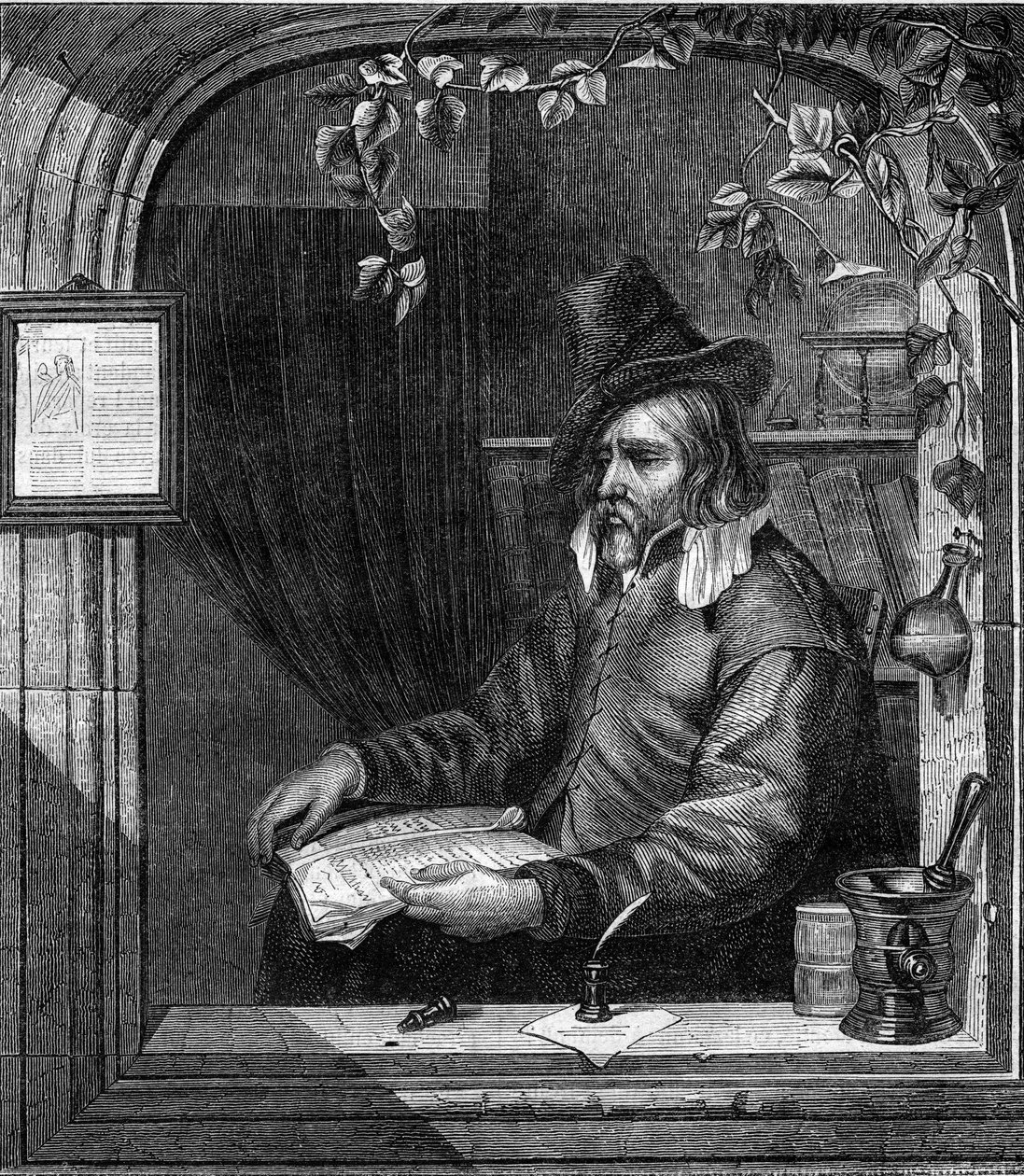 Portrait of Giulio Genoino, participant in the revolt against the Spaniards in Naples by French School