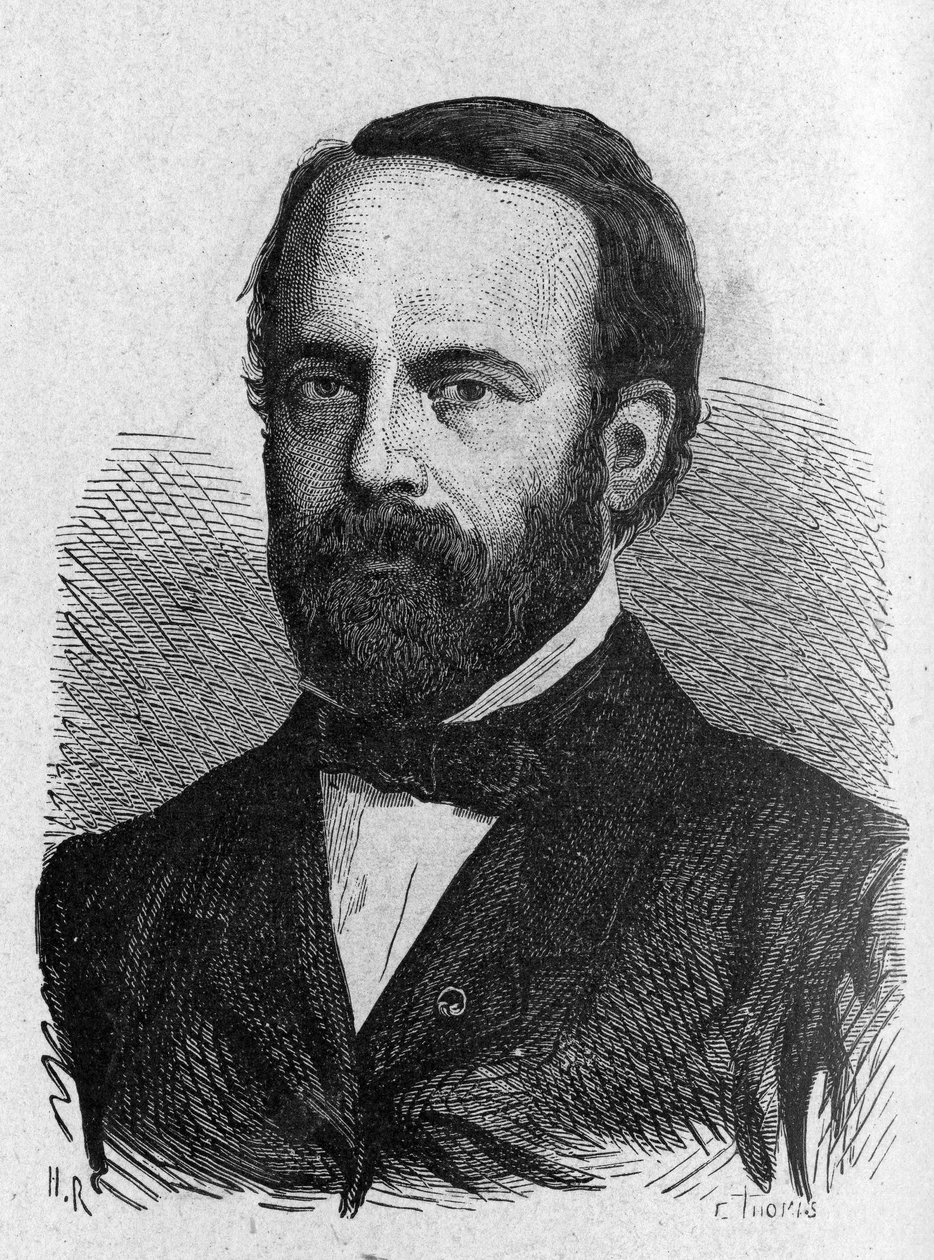 Portrait of Henri Sainte-Claire Deville (1814 - 1876) - in Album of Science; illustrious scholars; Great discoveries 1896 by French School