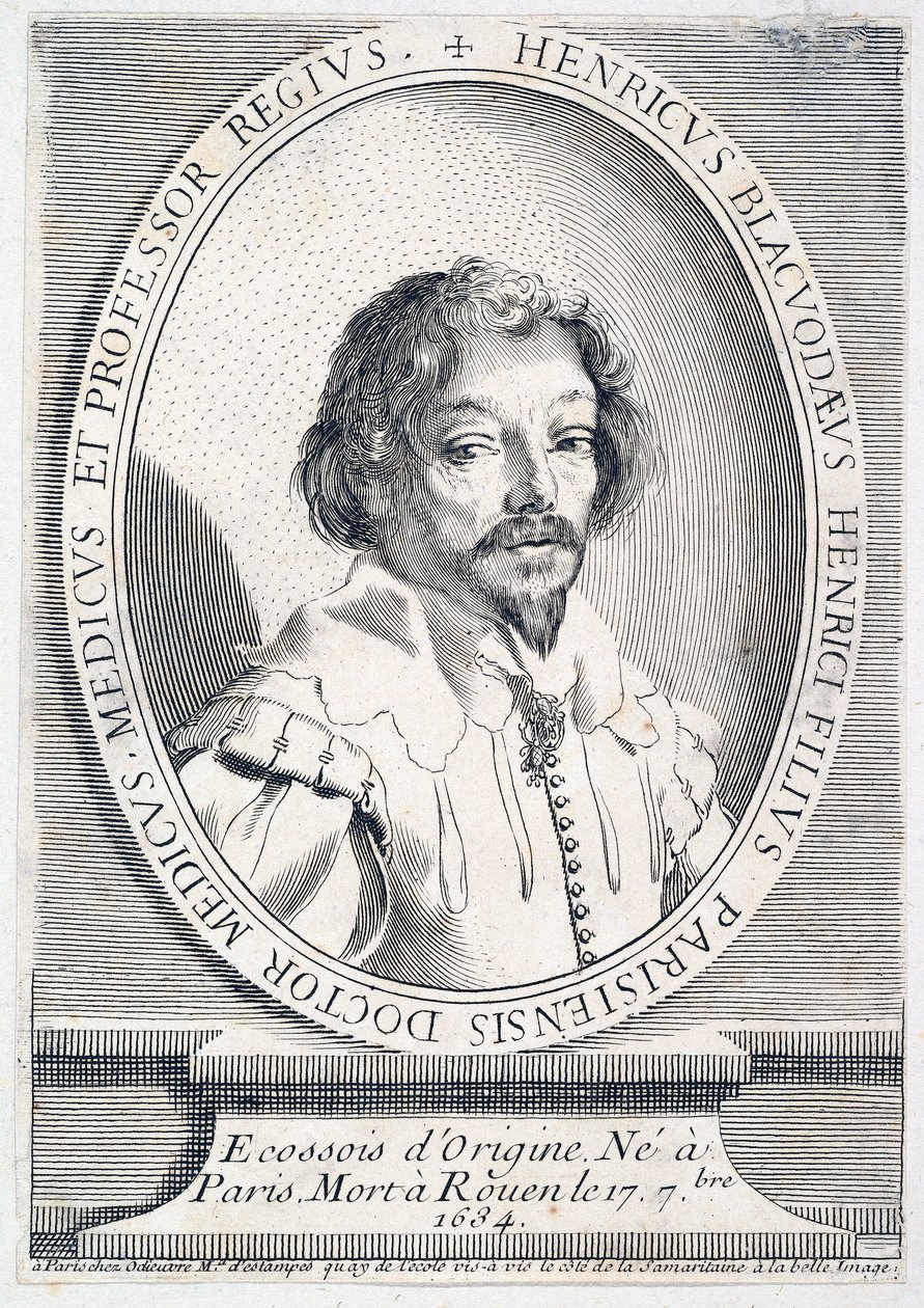 Portrait of Henry Blackwood, pub. 1755-65 engraving, 1755 by French School