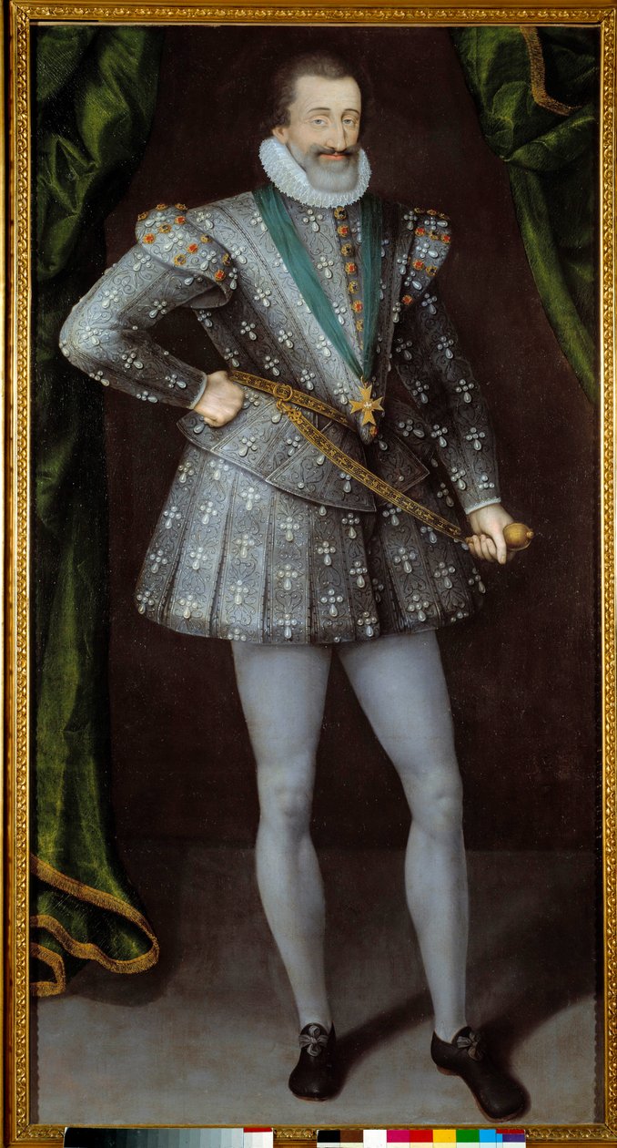 Portrait of Henry IV, King of France (1553-1610). Anonymous painting of the 17th century. Beaux-Arts Museum, Grenoble, France by French School