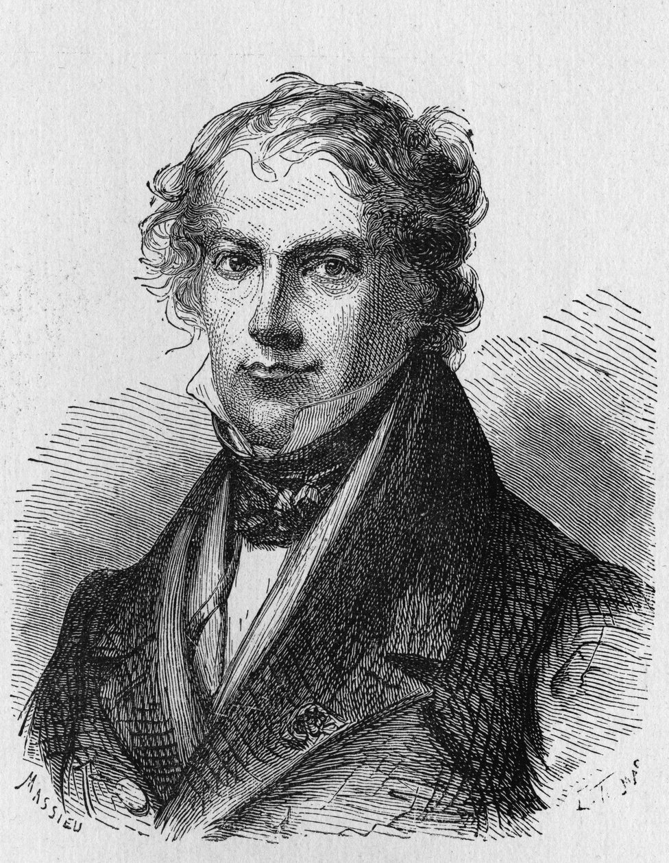 Portrait of J. B. Biot (1774 - 1862), French Physicist - in Album of Science; Illustrious Scientists; Great Discoveries 1896 by French School
