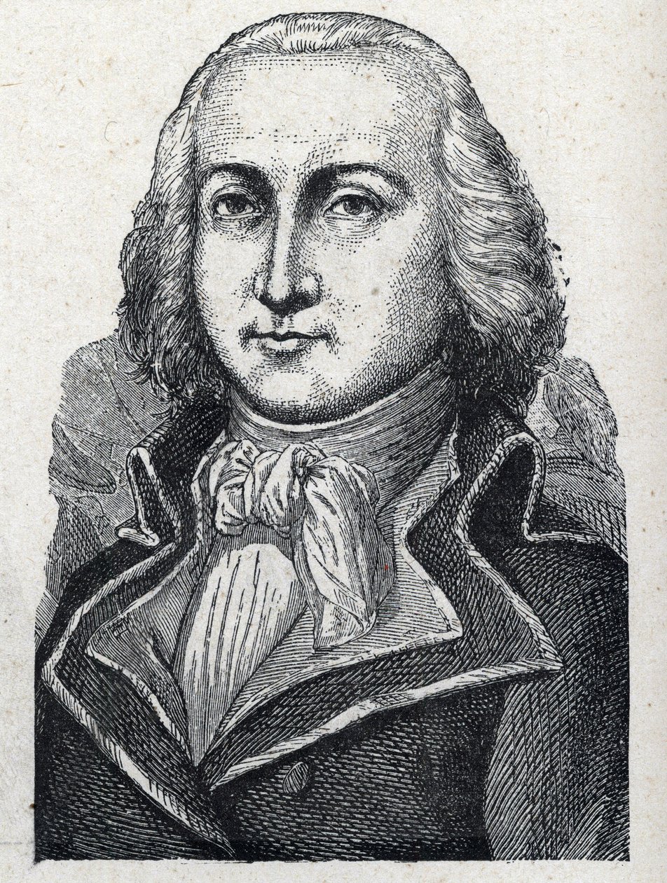Portrait of Jean Baptiste Cyrus Adelaide de Timbrune de Thiembronne, Count of Valencia and General of the French Revolution - Engraving from 1889 by French School